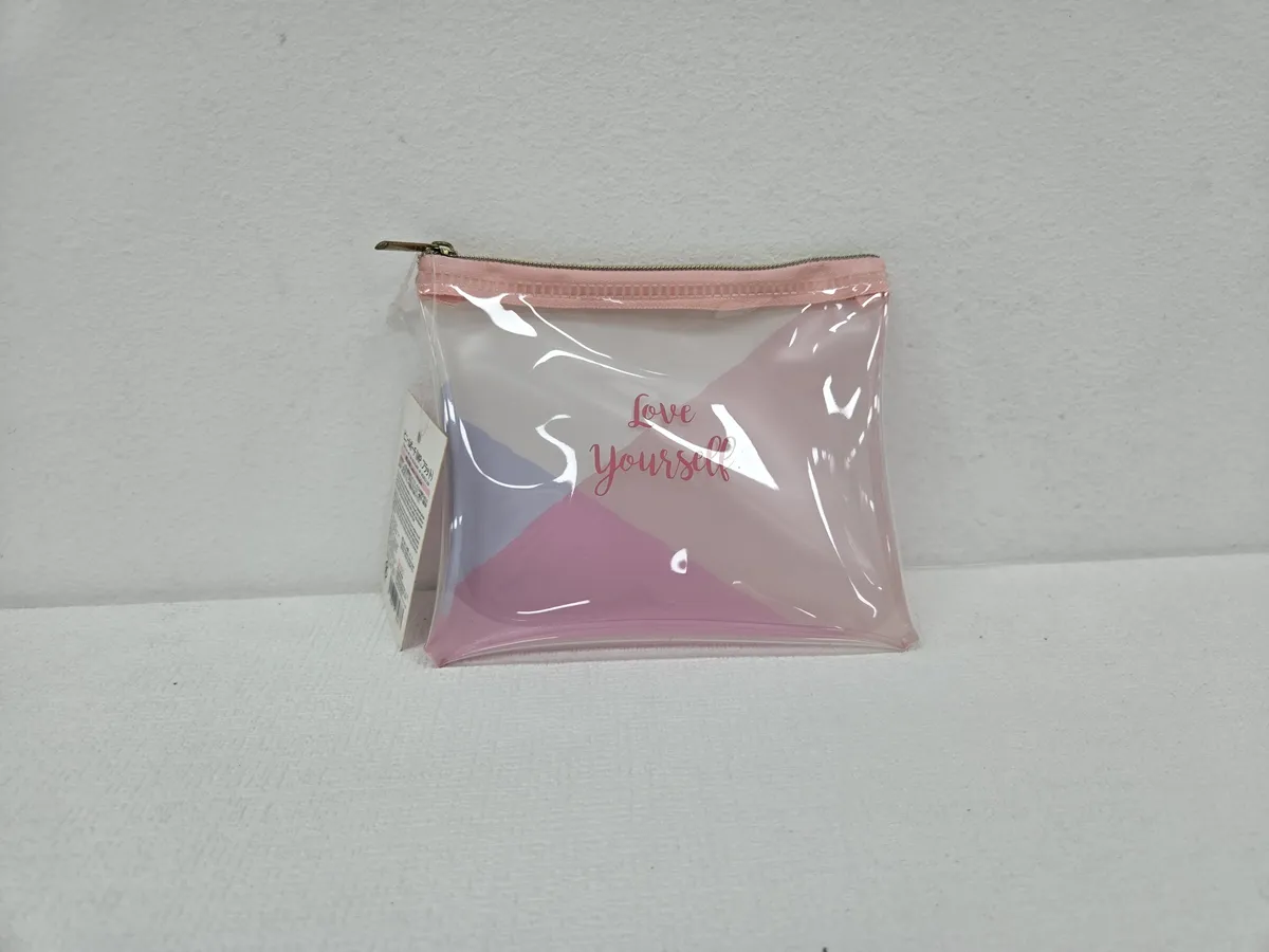 Millennial Pink vinyl pouch